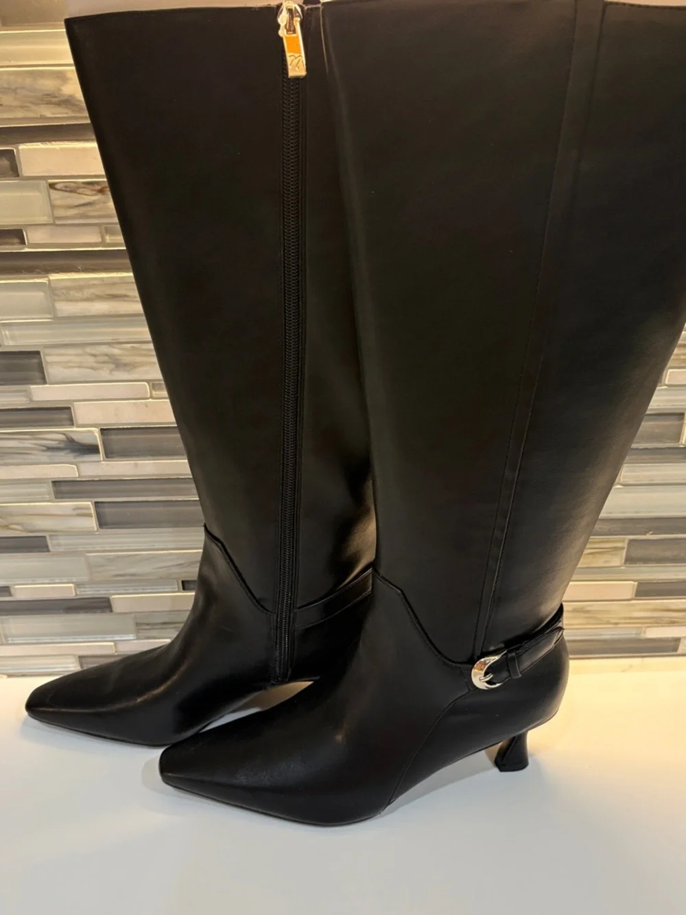 Naturalizer Eartha Black Leather Boots